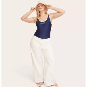 Women's High Rise Boxer Sweatpants - Parke x‎ Target Cream Size Small RARE NWT